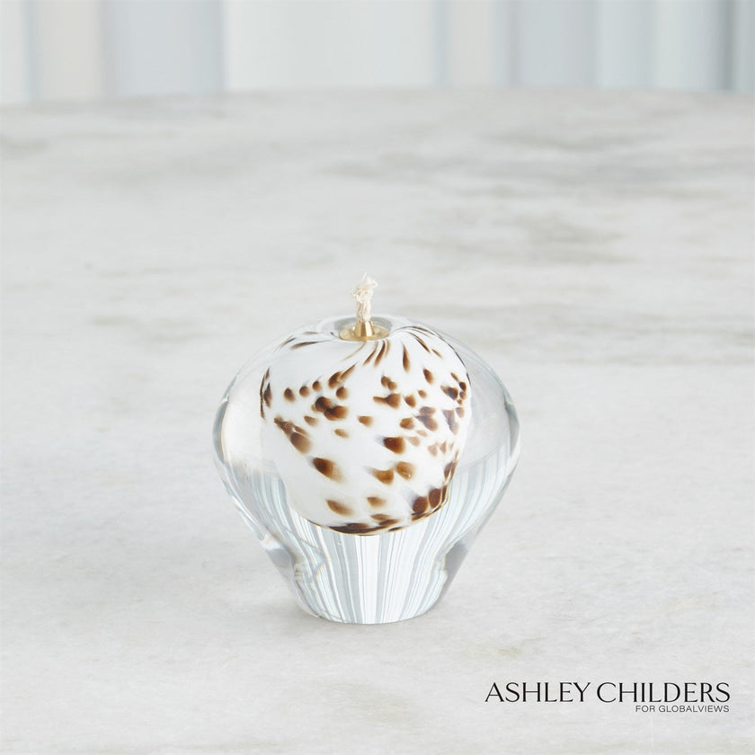 Global Views Brown Spots Daphne Oil Candle
