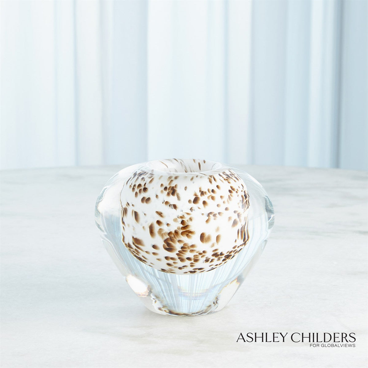 Global Views Brown Spots Livingston Vase