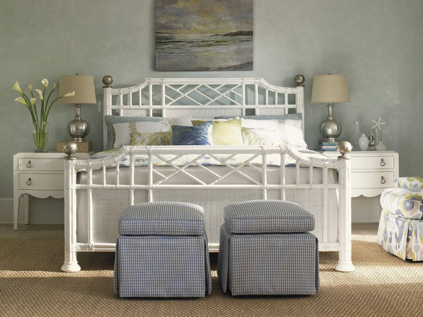 Tommy Bahama Home Ivory Key Half Moon Caye Ottoman