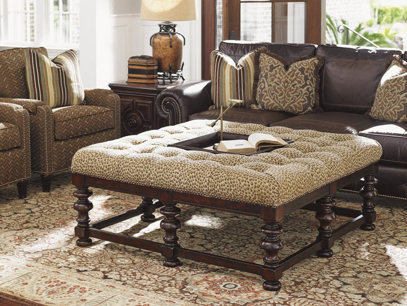 Tommy Bahama Home Tommy Bahama Upholstery Heather Cocktail Ottoman