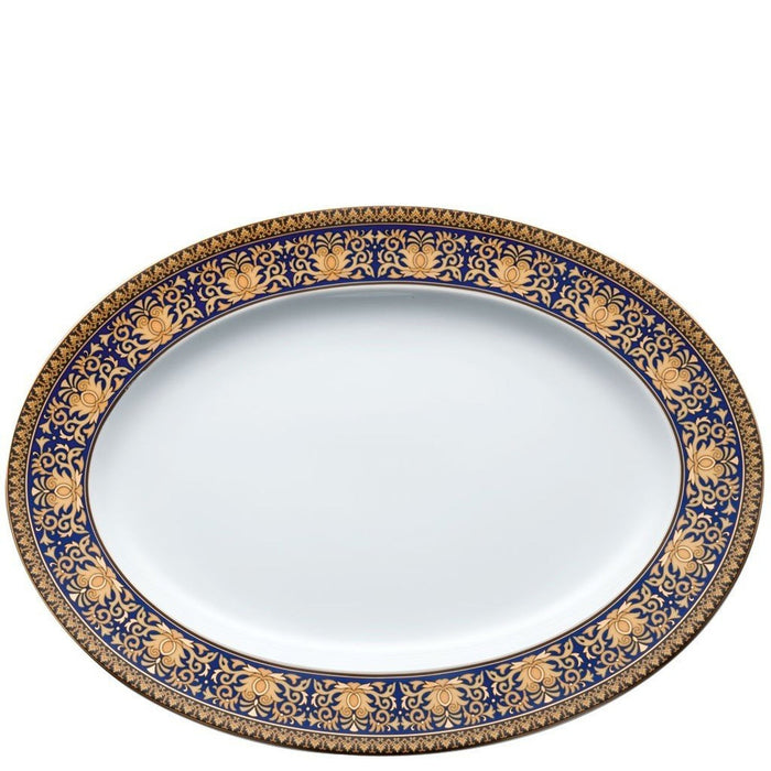 Versace Medusa Blue Platter - 13.25 inch