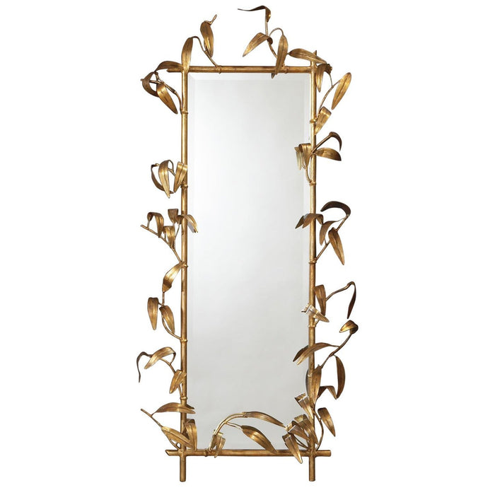 Global Views Bamboo Mirror Antique Gold