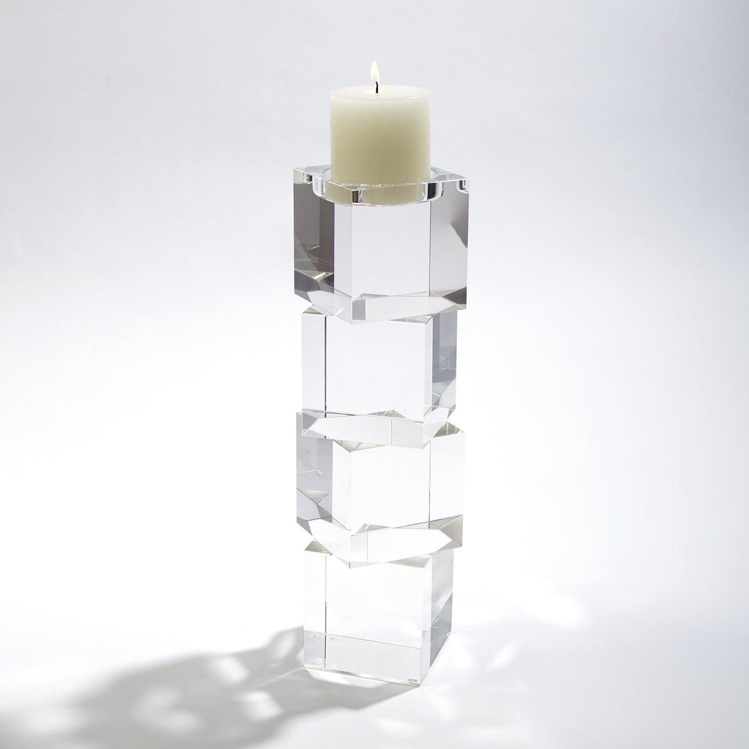 Global Views Escalier Pillar Candle Holder