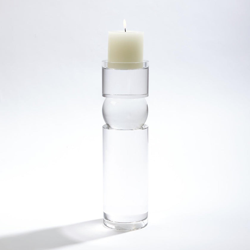 Global Views Bipolar Crystal Candle Holder
