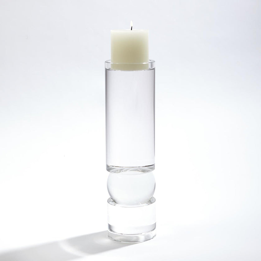 Global Views Bipolar Crystal Candle Holder