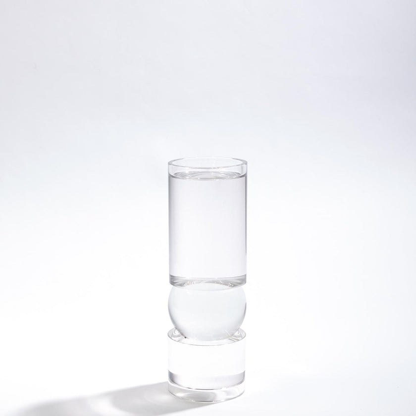 Global Views Bipolar Crystal Candle Holder