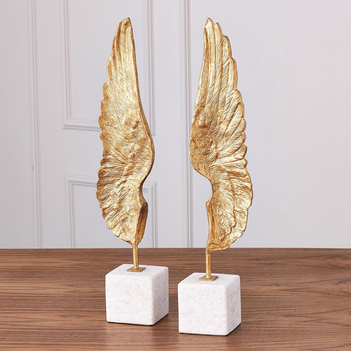 Global Views Wings Sculpture Pair DSC