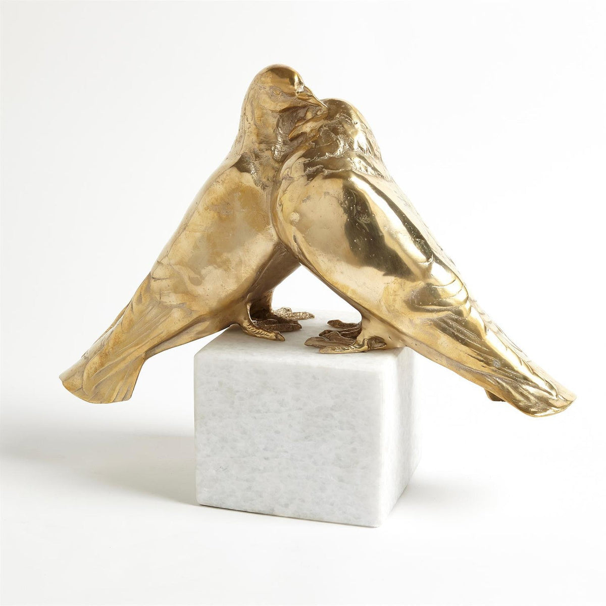 Global Views Brass Love Doves