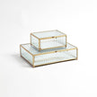 Global Views Reeded Glass Box Clear