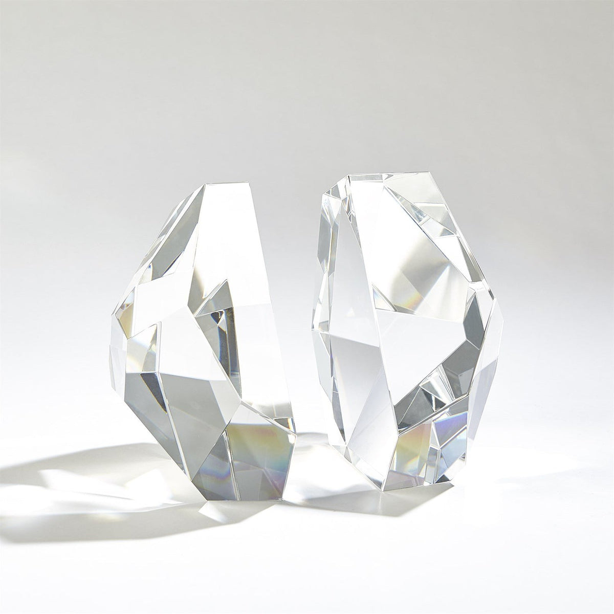 Global Views Crystal Bookends Set of 2