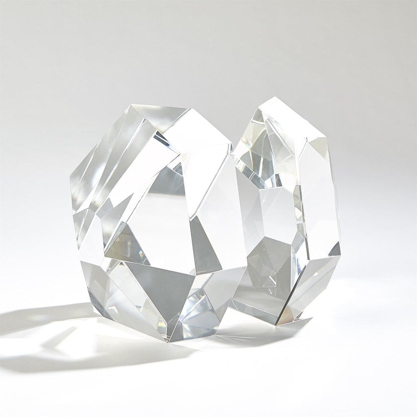 Global Views Crystal Bookends Set of 2