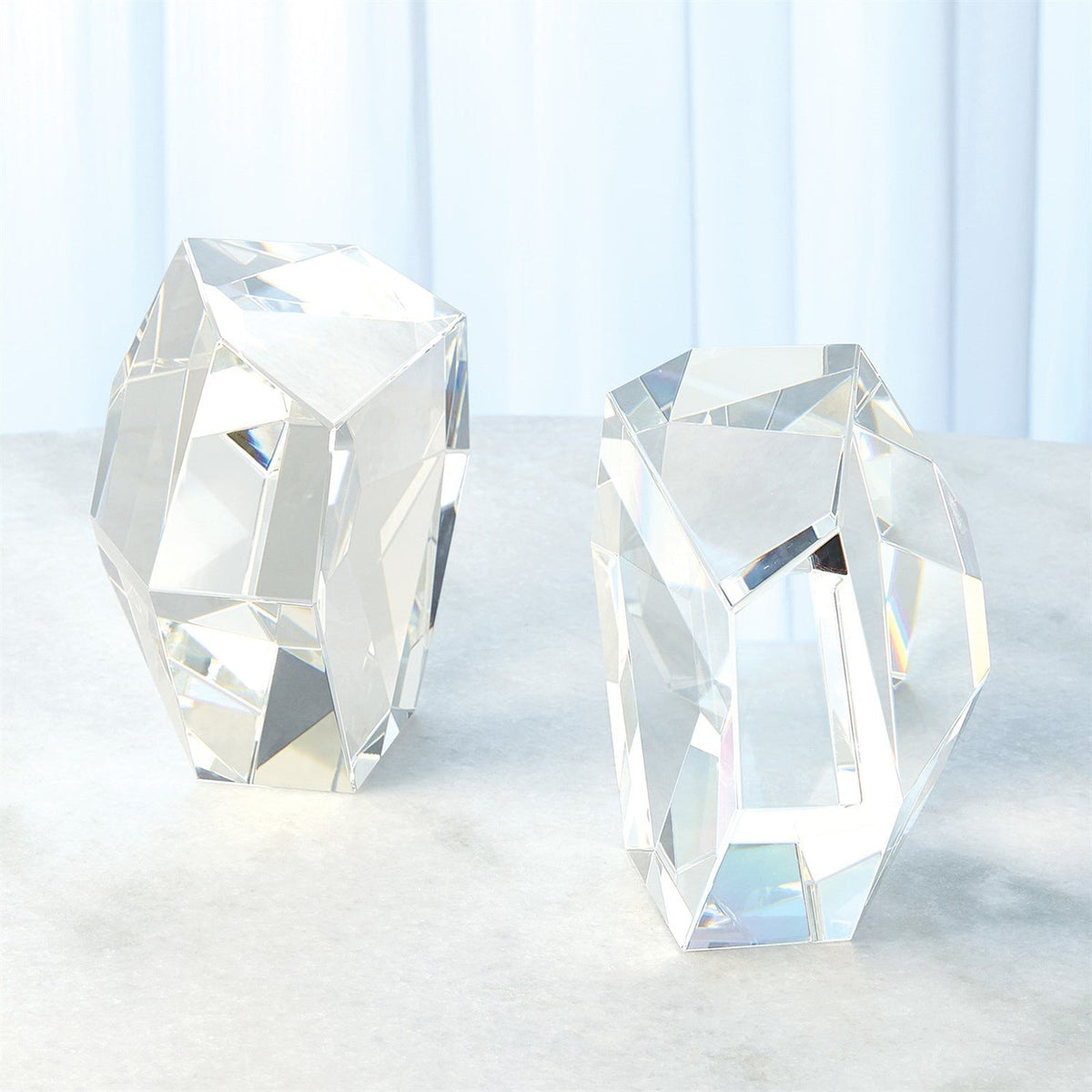Global Views Crystal Bookends Set of 2