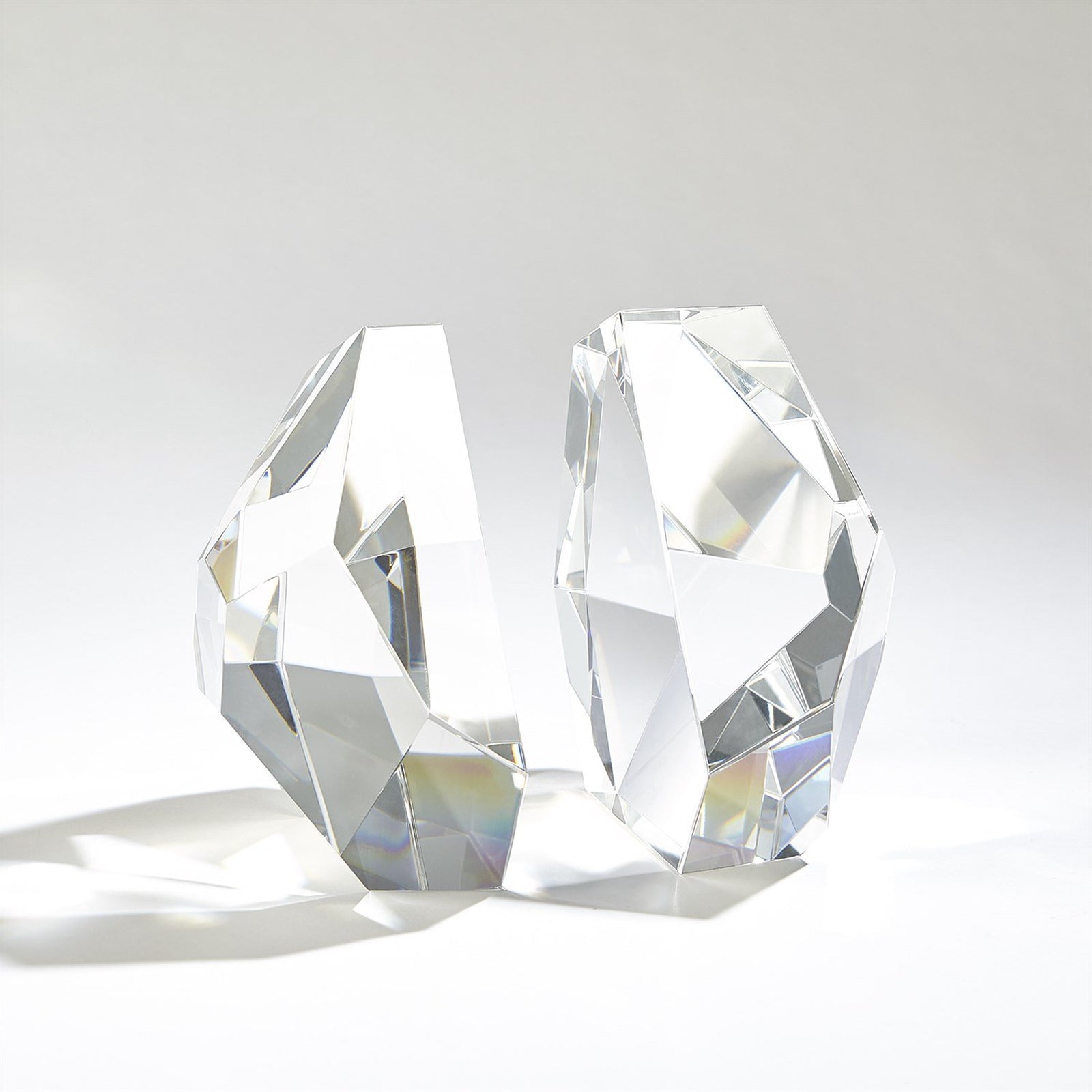Global Views S/2 Crystal Bookends