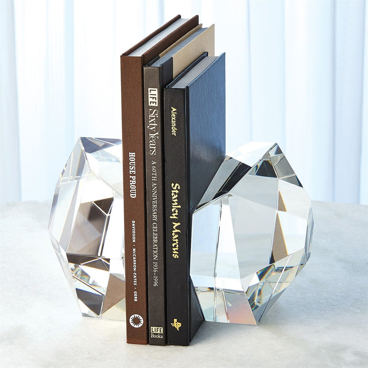 Global Views Crystal Bookends Set of 2