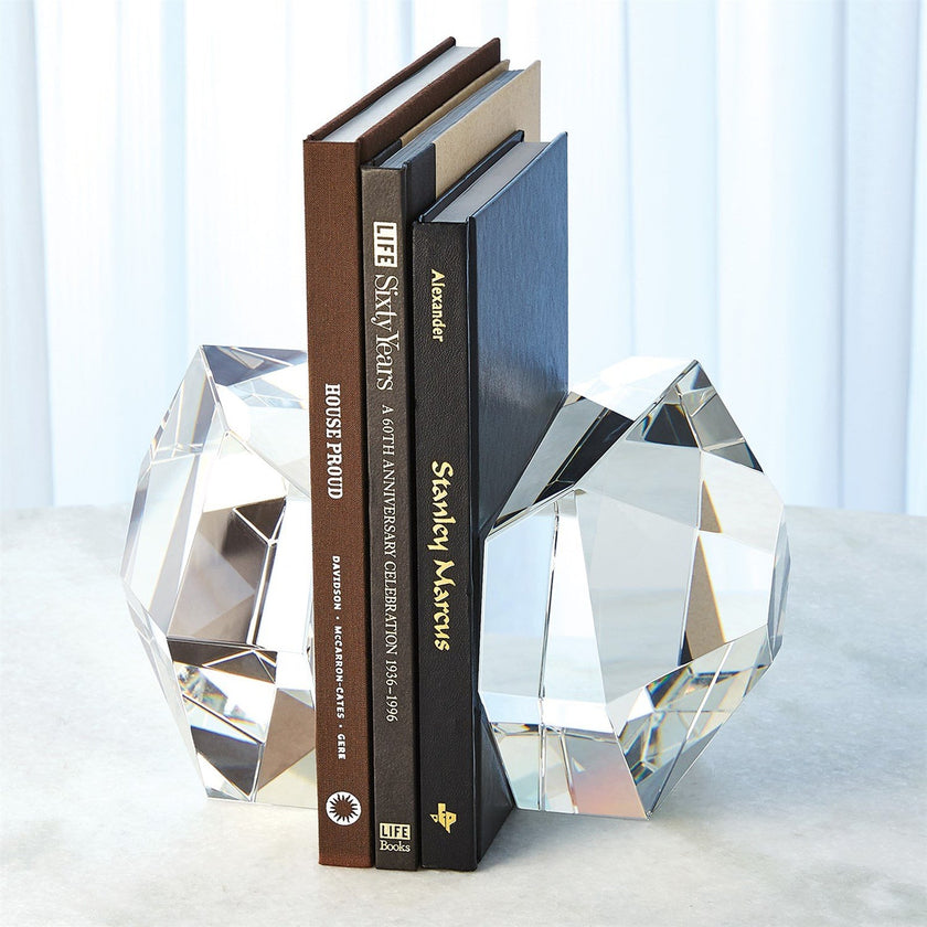 Global Views Crystal Bookends Set of 2