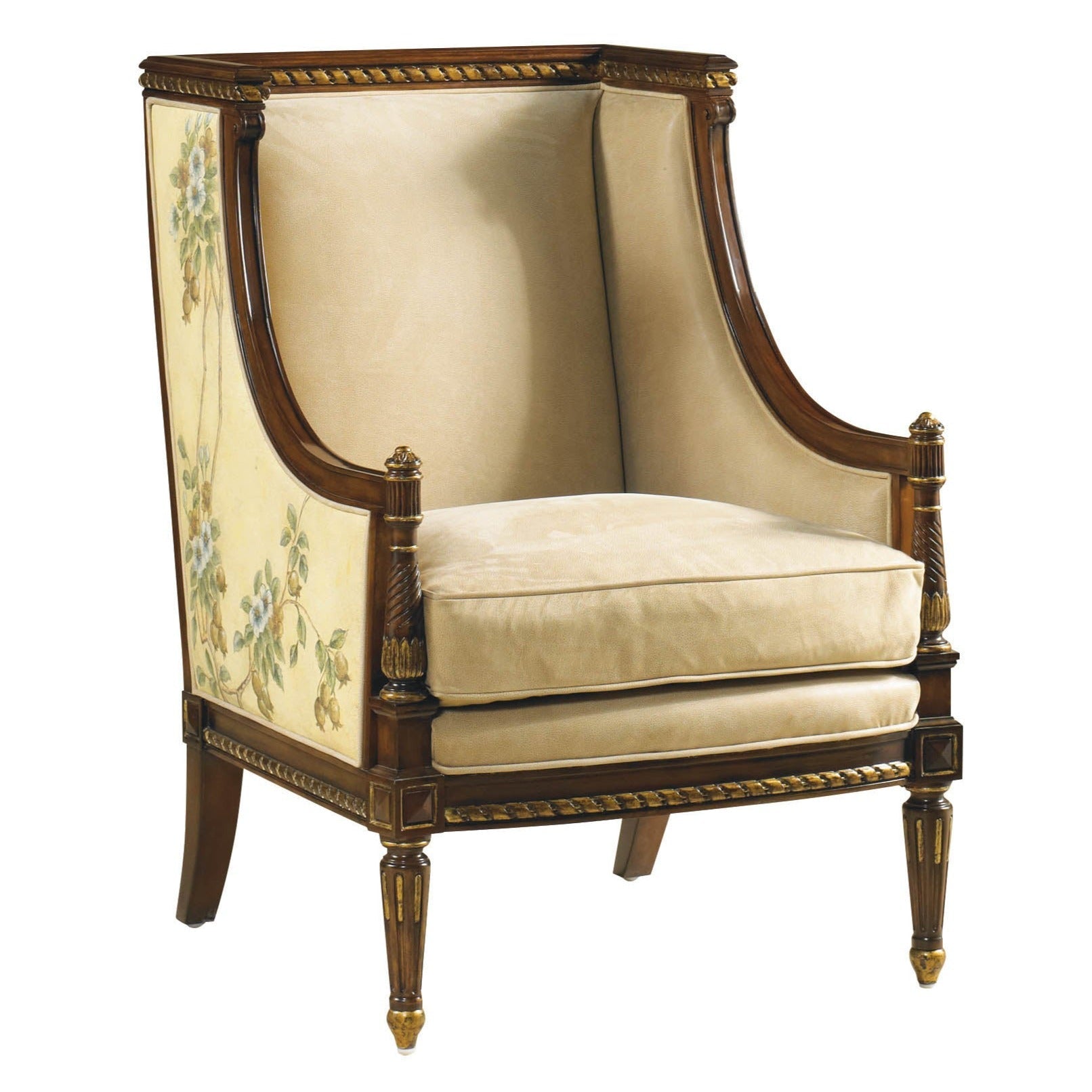 Maitland Smith Floral Occasional Chair - TF