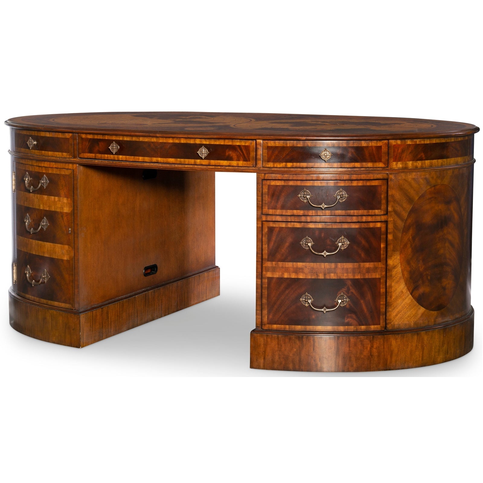 Maitland Smith Map Partner's Oval Desk