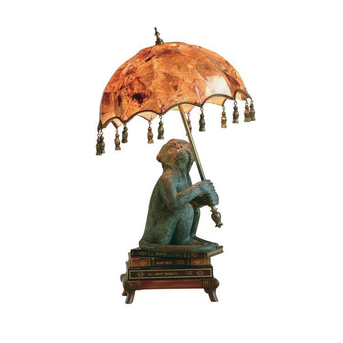 Maitland Smith Parasol Monkey Lamp