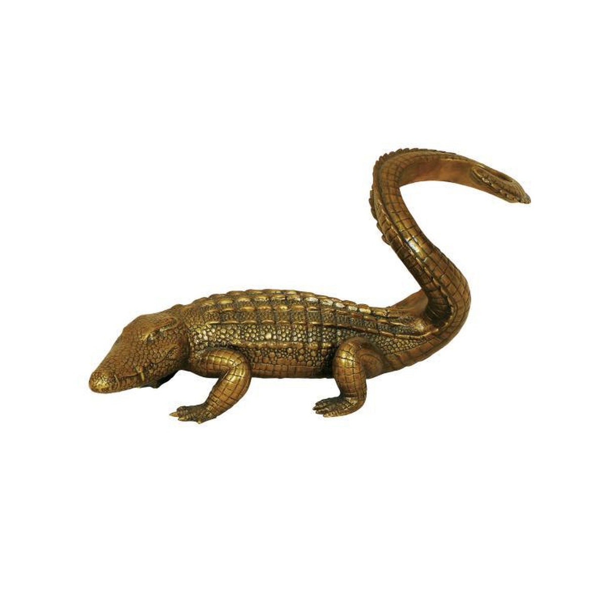 Maitland Smith Twisted Crocodile Wine Holder