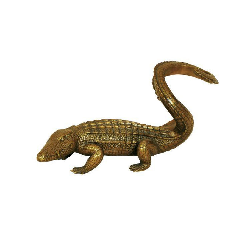 Maitland Smith Twisted Crocodile Wine Holder