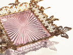 Maitland Smith Pink Carved Butterfly Tray DSC