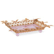Maitland Smith Pink Carved Butterfly Tray DSC