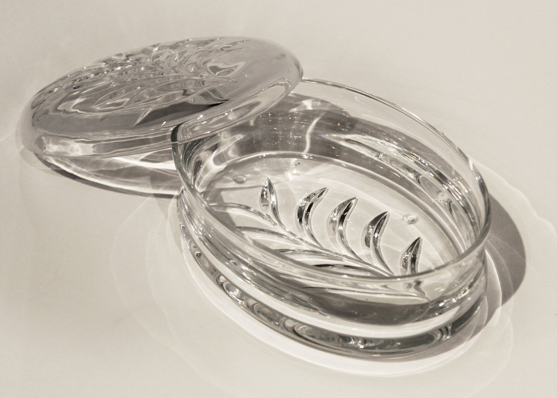 Maitland Smith Clear Crystal Candy Dish Clearance