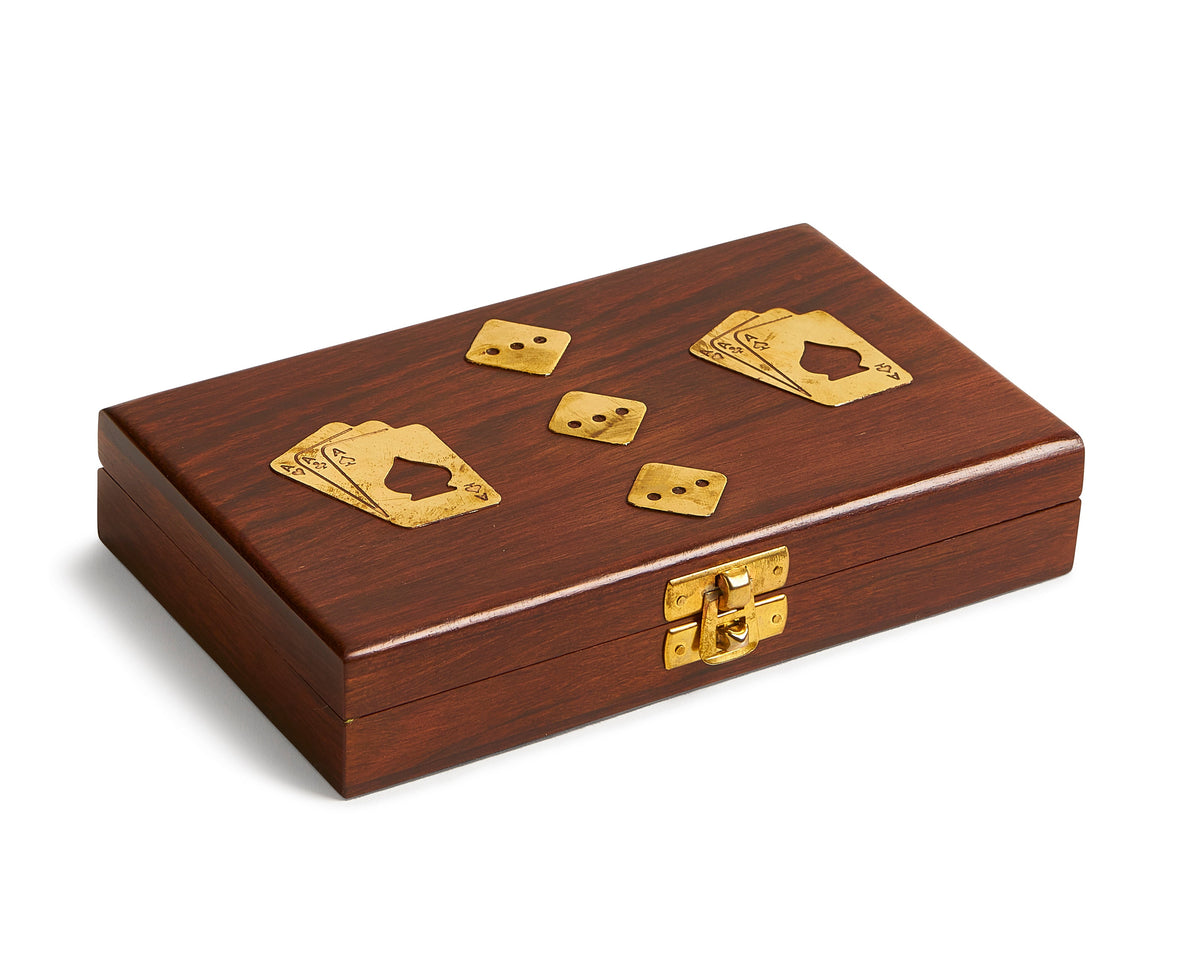Maitland Smith Card Box With Dice