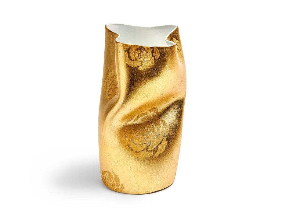 Maitland Smith Gold Roses Vase