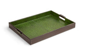 Maitland Smith Carmine Leather Tray - TF