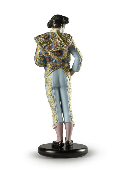 Lladro Bullfighter Figurine Blue Limited Edition