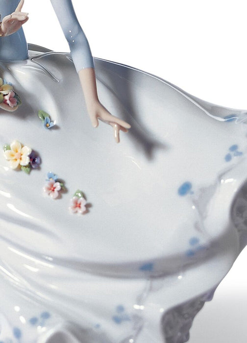 Lladro Petals of The Wind Woman Figurine