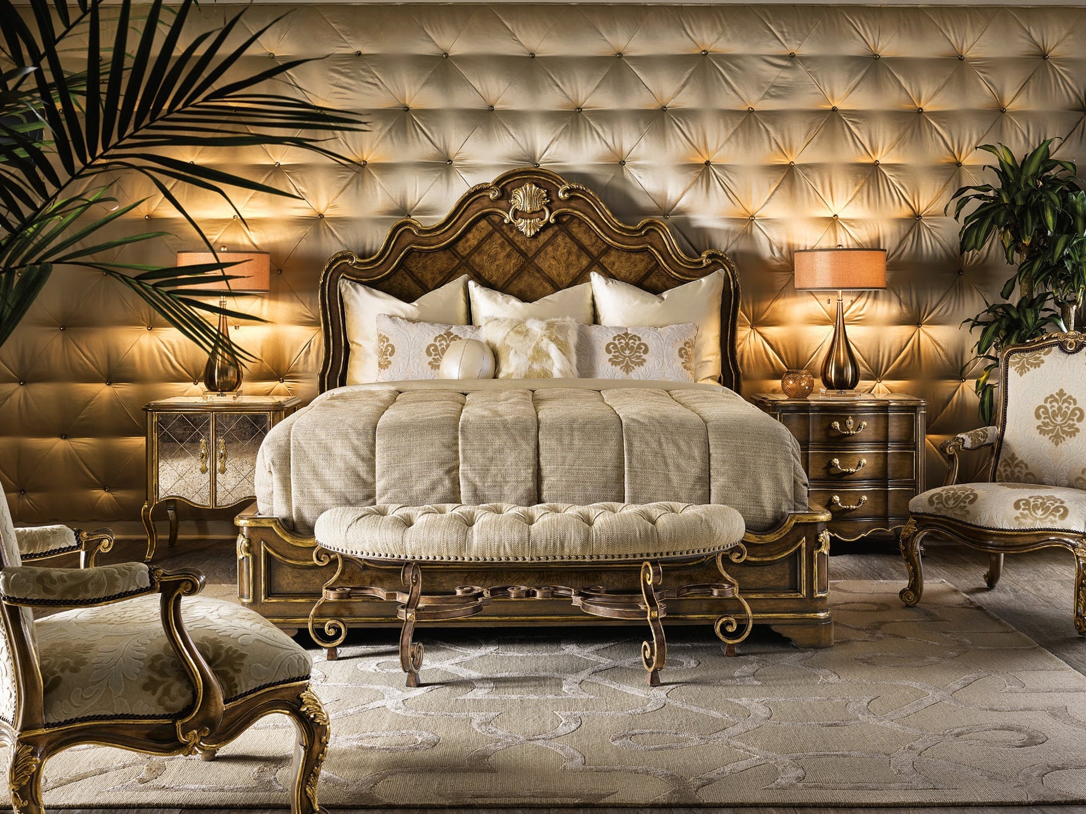 Maitland Smith Aria Panel Bed - King (C-AR11)