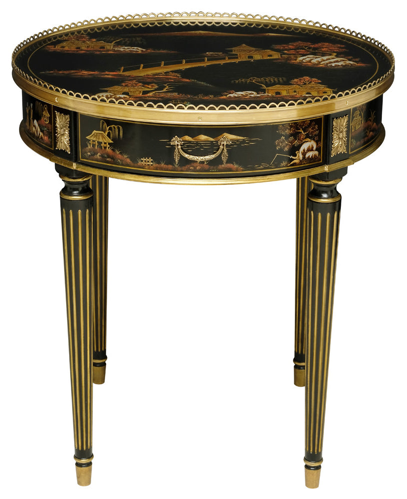 Maitland Smith Silk Side Table (SH06-112211)