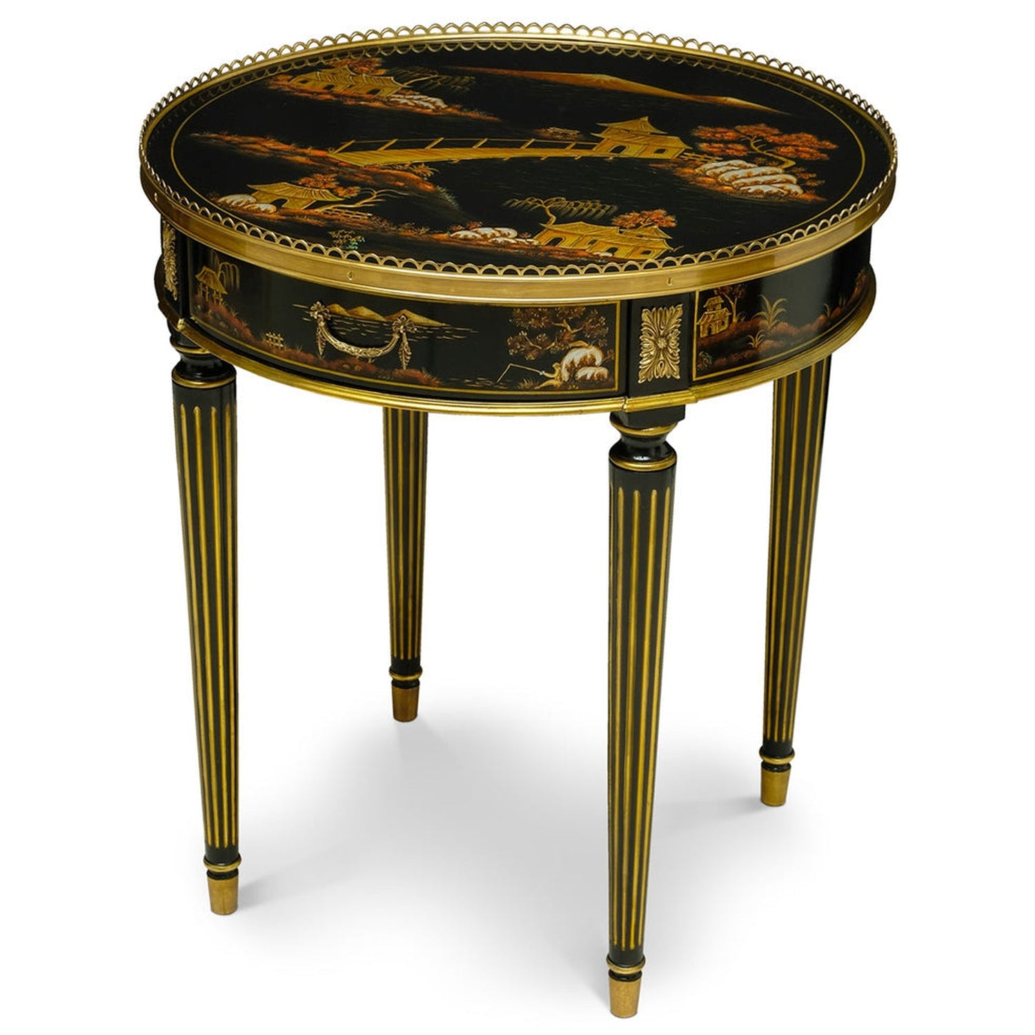 Maitland Smith Silk Side Table (SH06-112211)