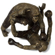 Maitland Smith Brass Sparring Chimpanzees (SH41-052915)