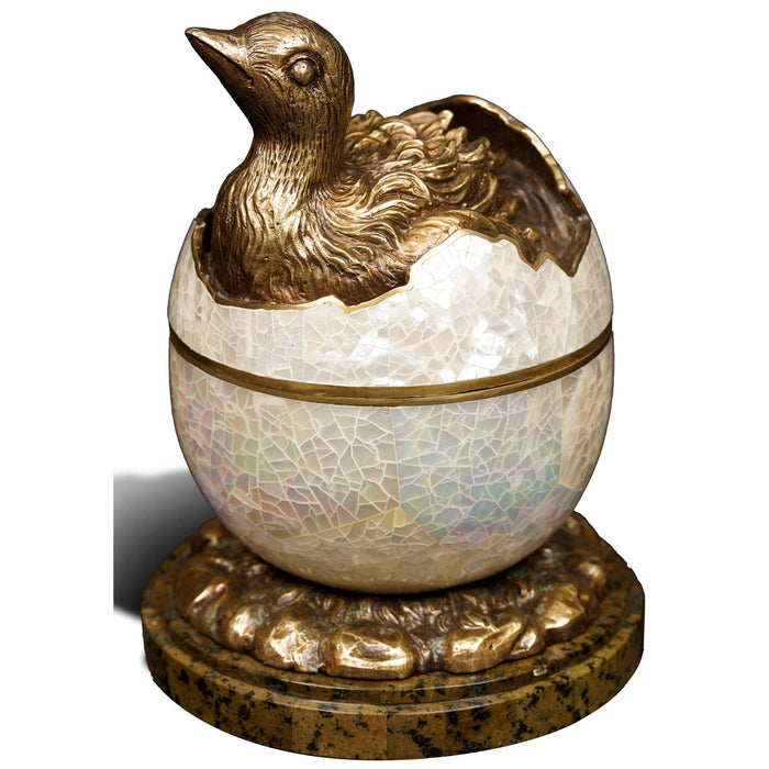 Maitland Smith Ostrich Egg Box (SH41-022718)