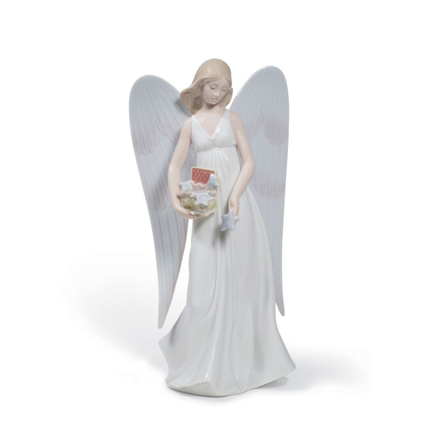Lladro Angelic Stars Tree Topper Christmas Ornament