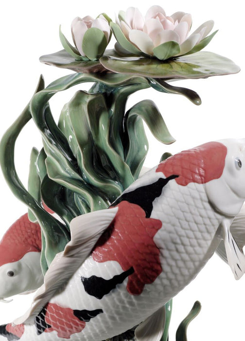 Lladro Koi Fish Sculpture Limited Edition