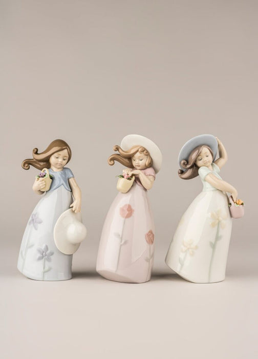 Lladro Little Rose Girl Figurine