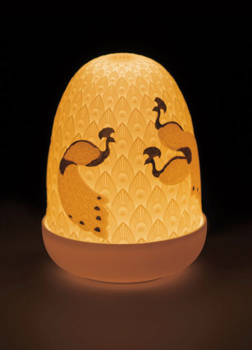 Lladro Peacocks Dome Table Lamp