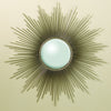 Global Views Square Beaded Burst Mirror