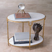 Global Views Iron/Stone Side Table