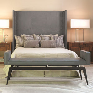 Global Views Grey Faux Bois City Bench