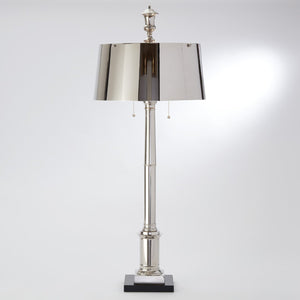 Global Views Library Lamp-Nickel