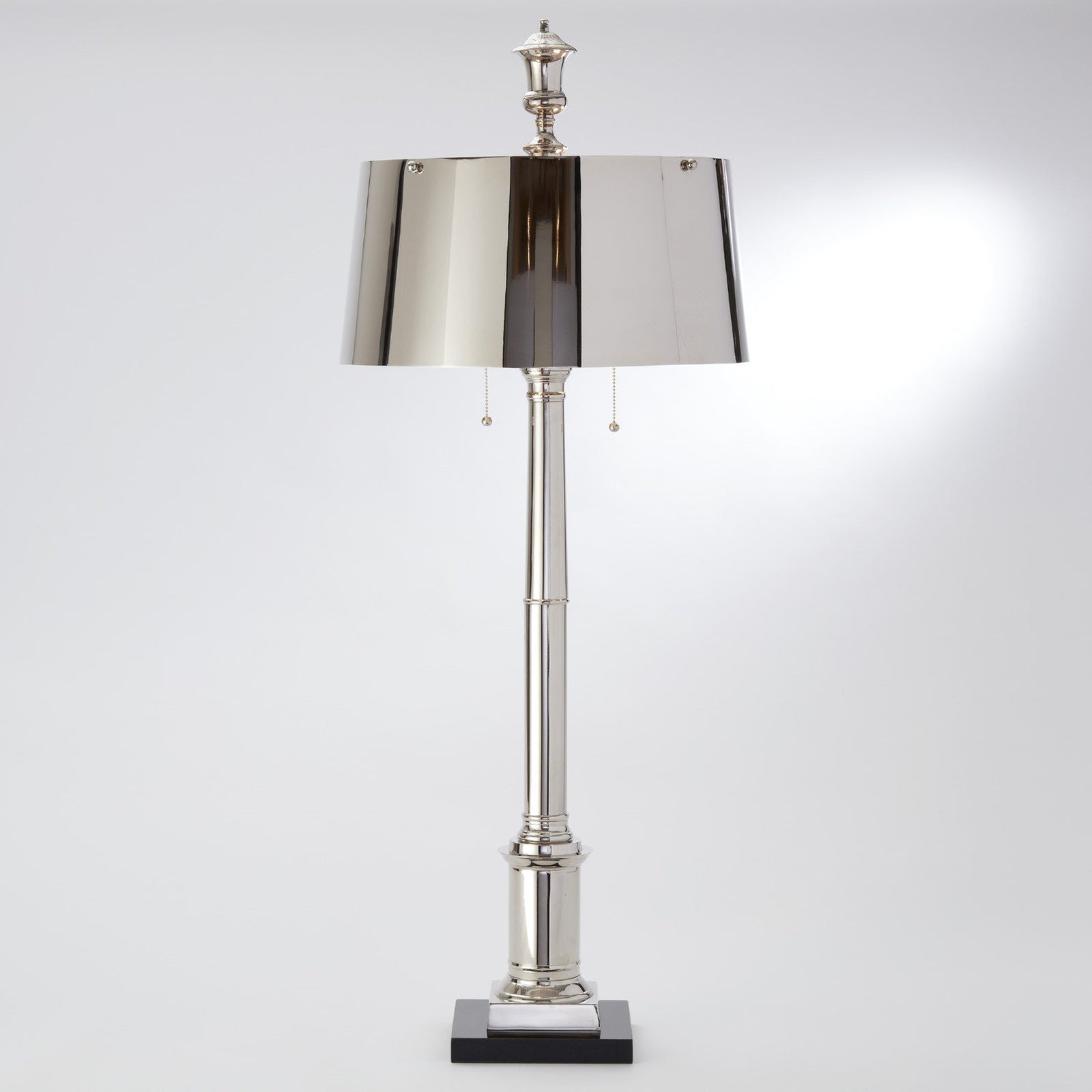 Global Views Library Lamp-Nickel