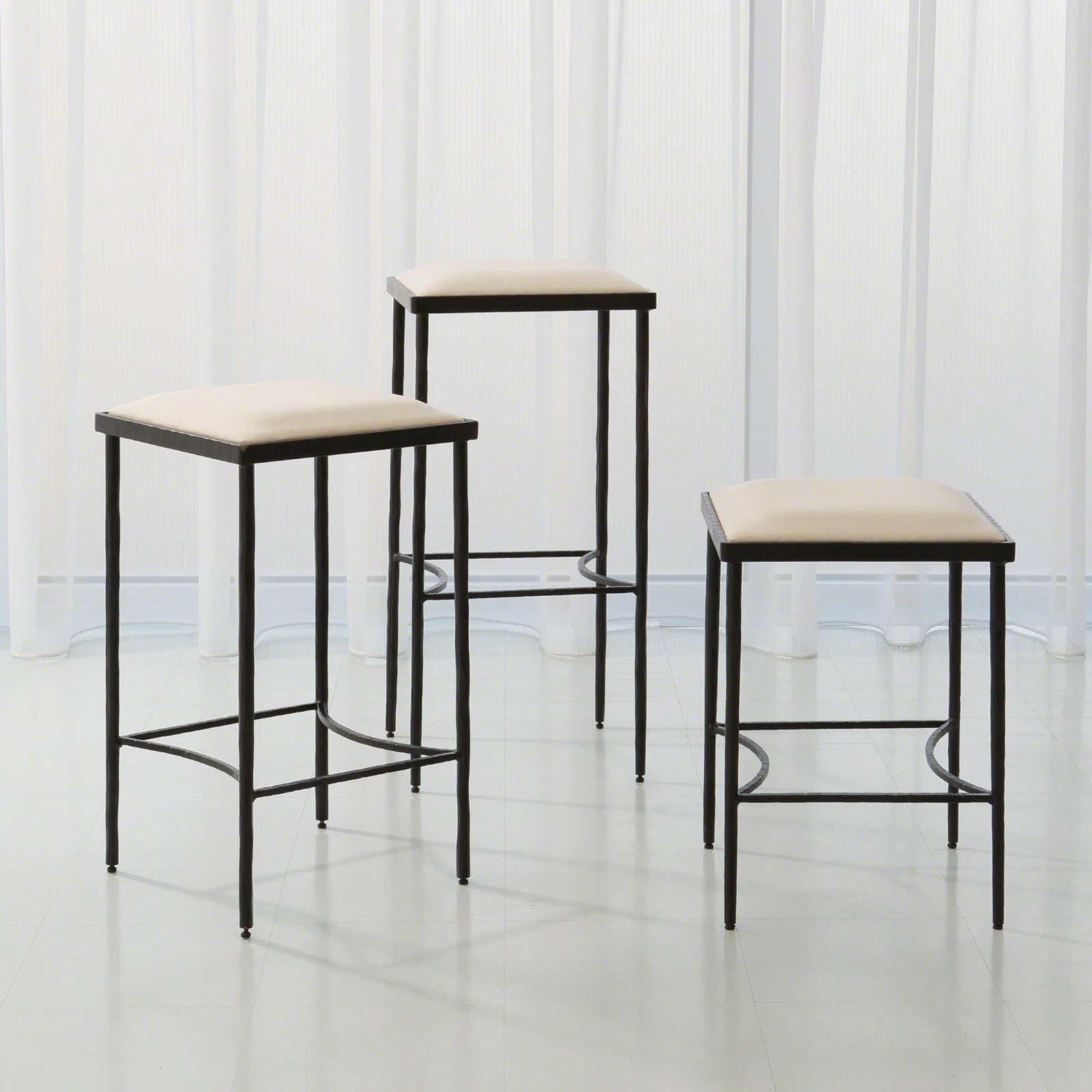 Global Views Hammered Bar Stool