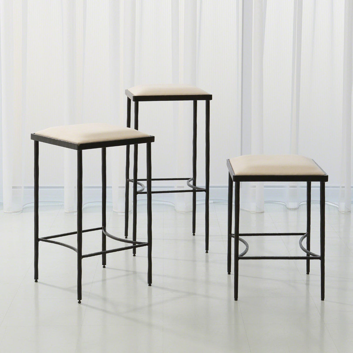 Global Views Hammered Counter Stool