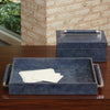 Global Views Blue Wash Double Handle Serving Tray