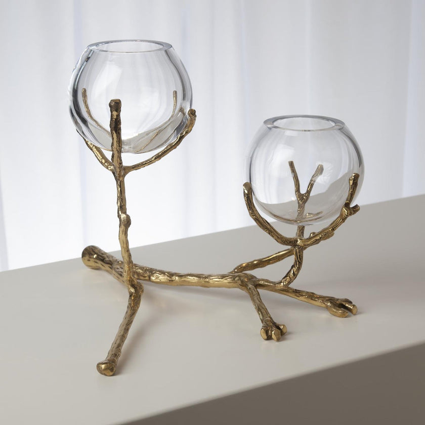 Global Views Twig 2 Vase Holder